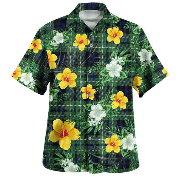 MacNeil of Colonsay (MacNeil of Barra of Colonsay) Modern Clan Badge Tartan Hawaiian Shirt Summer Vibes Style