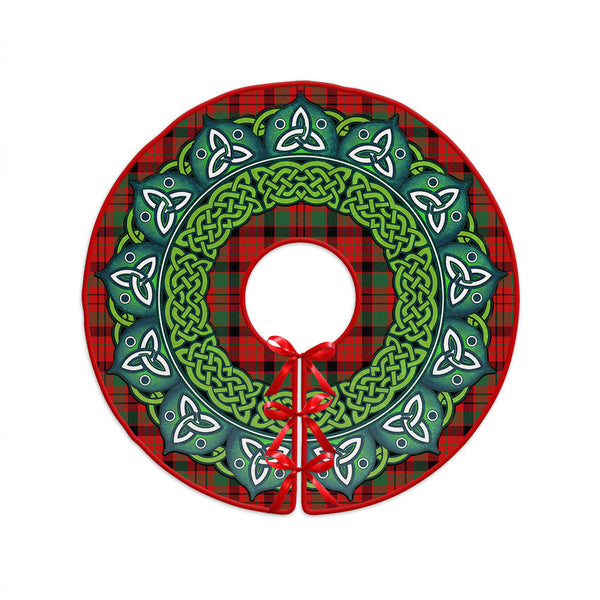 MacNicol Ancient Clan Badge Tartan Christmas Tree Skirt Heritage Holiday Decor