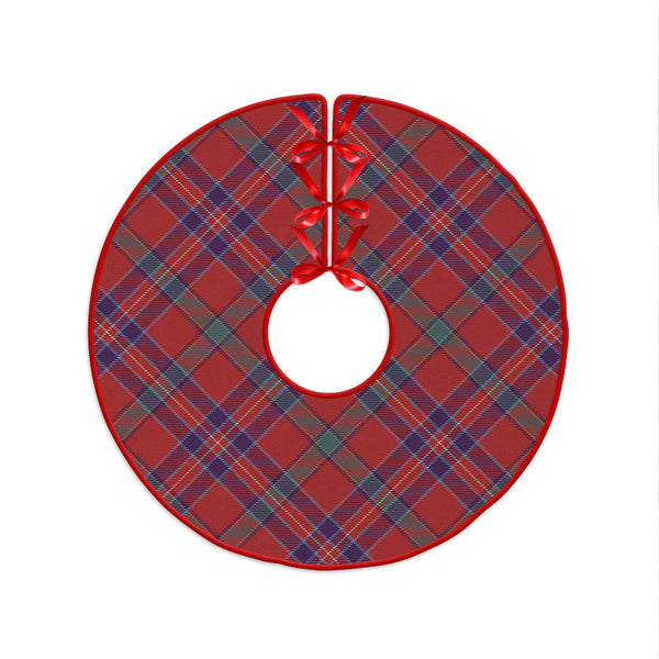 MacNiven Weathered Clan Badge Tartan Christmas Tree Skirt