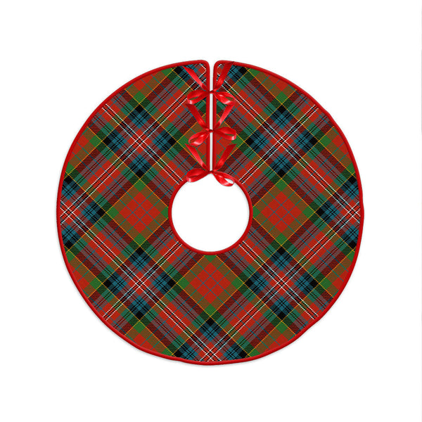MacPherson Ancient Clan Badge Tartan Christmas Tree Skirt