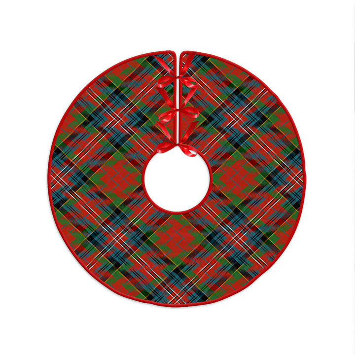 MacPherson Ancient Clan Badge Tartan Christmas Tree Skirt