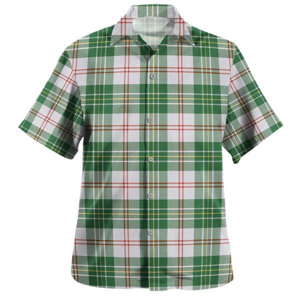 MacPherson Dress Green Tartan Hawaiian Shirt