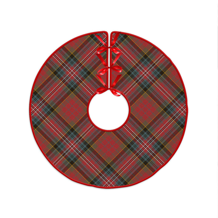 MacPherson Weathered Clan Badge Tartan Christmas Tree Skirt