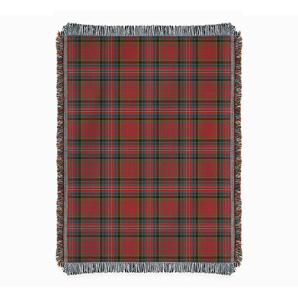 MacPherson Weathered Clan Badge Tartan Woven Blanket