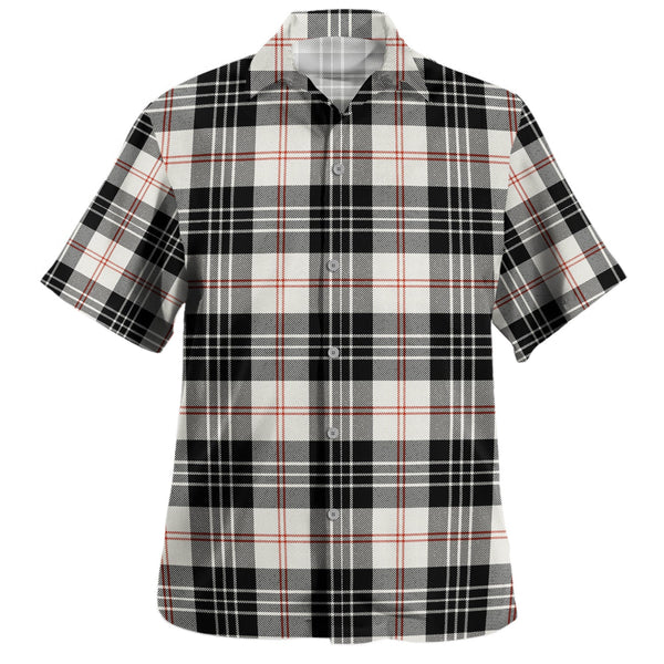 MacPherson of Cluny Black & White Clan Badge Tartan Hawaiian Shirt