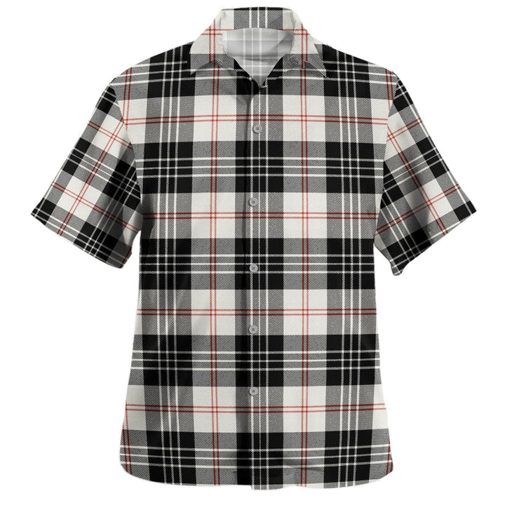 MacPherson of Cluny Black & White Clan Badge Tartan Hawaiian Shirt
