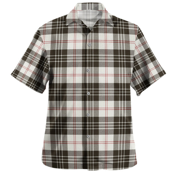 MacPherson of Cluny Black & White Weathered Clan Badge Tartan Hawaiian Shirt