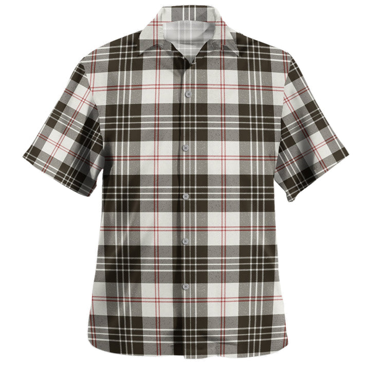 MacPherson of Cluny Black & White Weathered Clan Badge Tartan Hawaiian Shirt