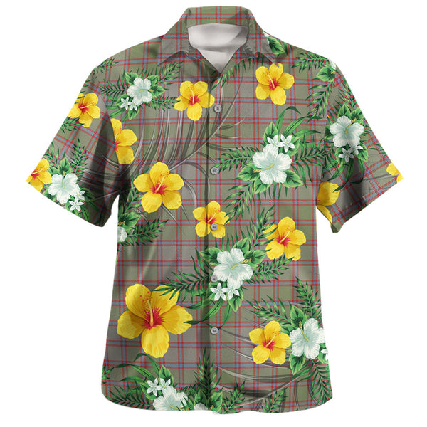 MacPherson of Glentruim Weathered Clan Badge Tartan Hawaiian Shirt Summer Vibes Style