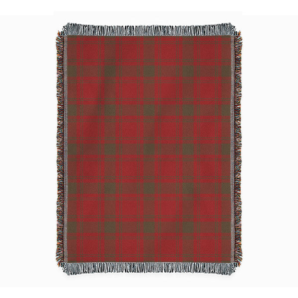 MacQuarrie (MacGuarie) Weathered Clan Badge Tartan Woven Blanket