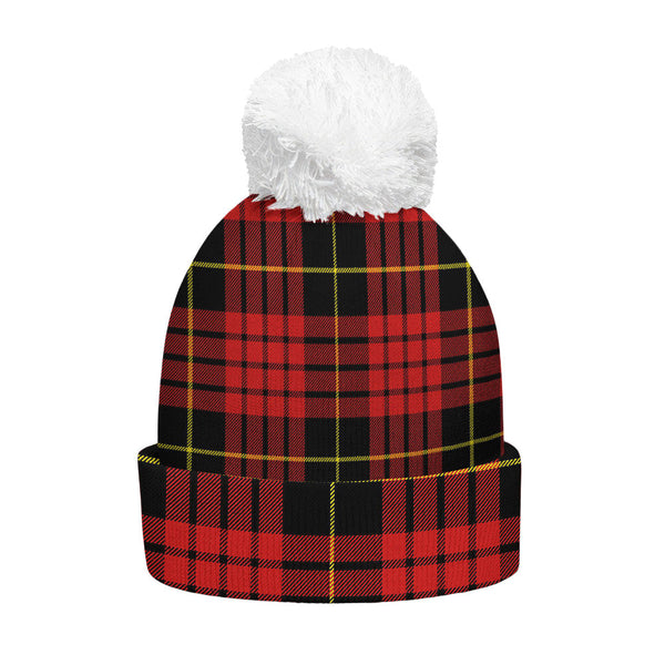 MacQueen Modern Clan Badge Tartan Bobble Beanie Hat