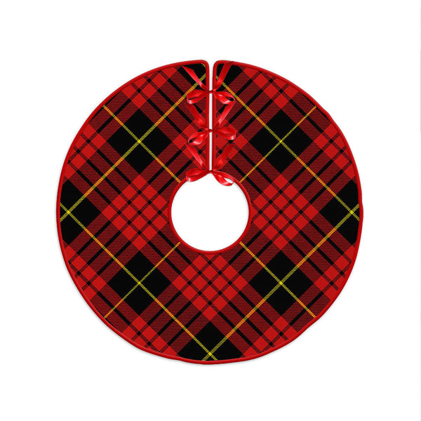 MacQueen Modern Clan Badge Tartan Christmas Tree Skirt