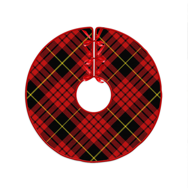 MacQueen Modern Clan Badge Tartan Christmas Tree Skirt