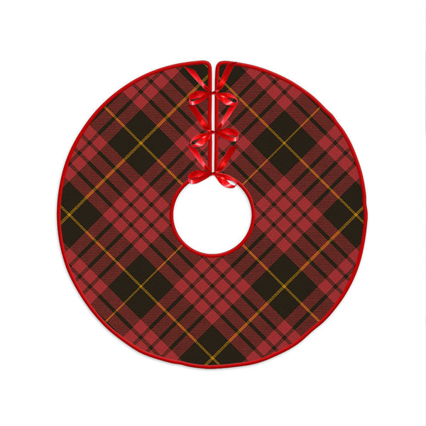 MacQueen Weathered Clan Badge Tartan Christmas Tree Skirt