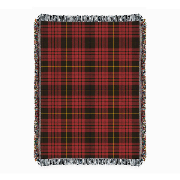 MacQueen Weathered Clan Badge Tartan Woven Blanket