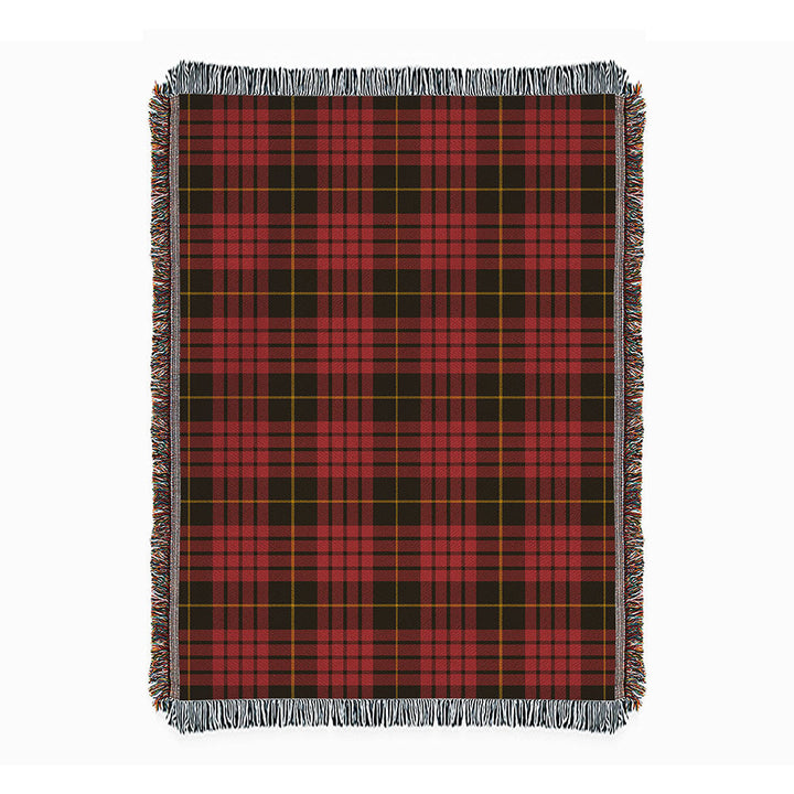MacQueen Weathered Clan Badge Tartan Woven Blanket