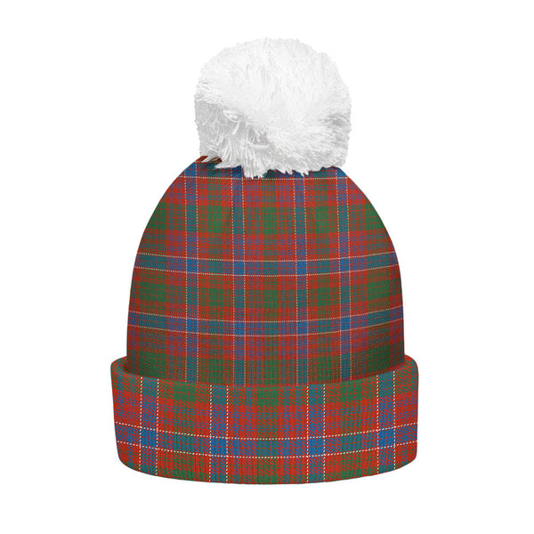 MacRae Ancient Clan Badge Tartan Bobble Beanie Hat