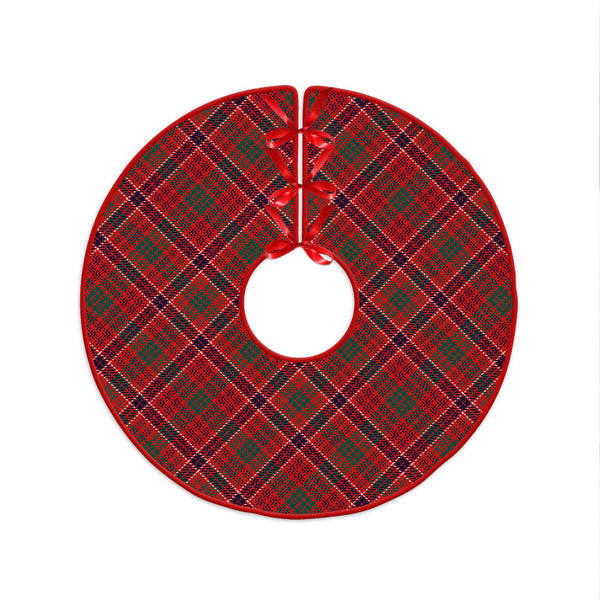 MacRae Modern Clan Badge Tartan Christmas Tree Skirt