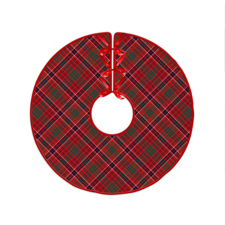 MacRae Modern Clan Badge Tartan Christmas Tree Skirt