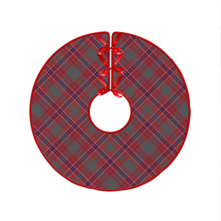 MacRae Weathered Clan Badge Tartan Christmas Tree Skirt