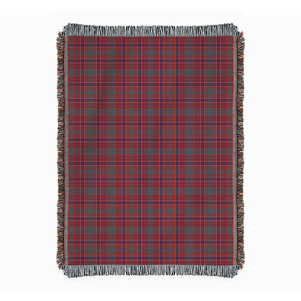 MacRae Weathered Clan Badge Tartan Woven Blanket
