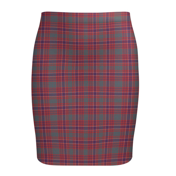 MacRae Weathered Tartan Fitted Skirt