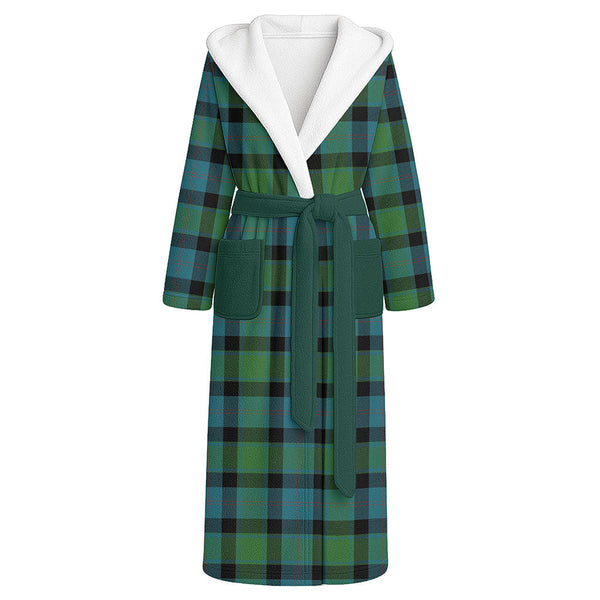 MacTaggart Ancient Clan Badge Tartan Flannel Hooded Bathrobe