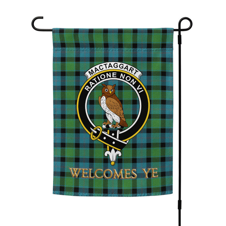 MacTaggart Ancient Clan Badge Tartan Garden Flag