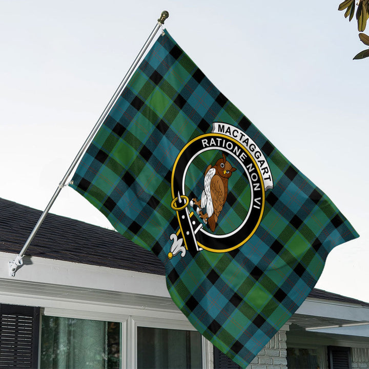 MacTaggart Ancient Clan Badge Tartan House Flag