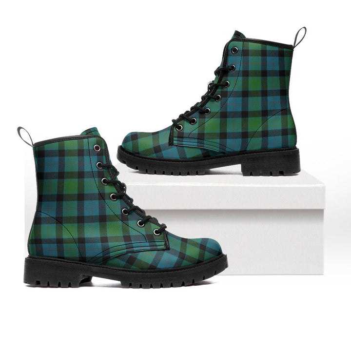 MacTaggart Ancient Clan Badge Tartan Leather Boots