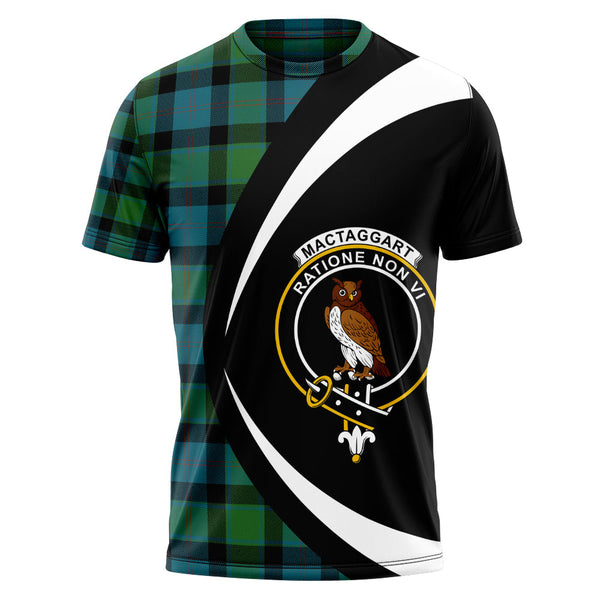 MacTaggart Ancient Clan Badge Tartan T-Shirt Circle Style Personalized