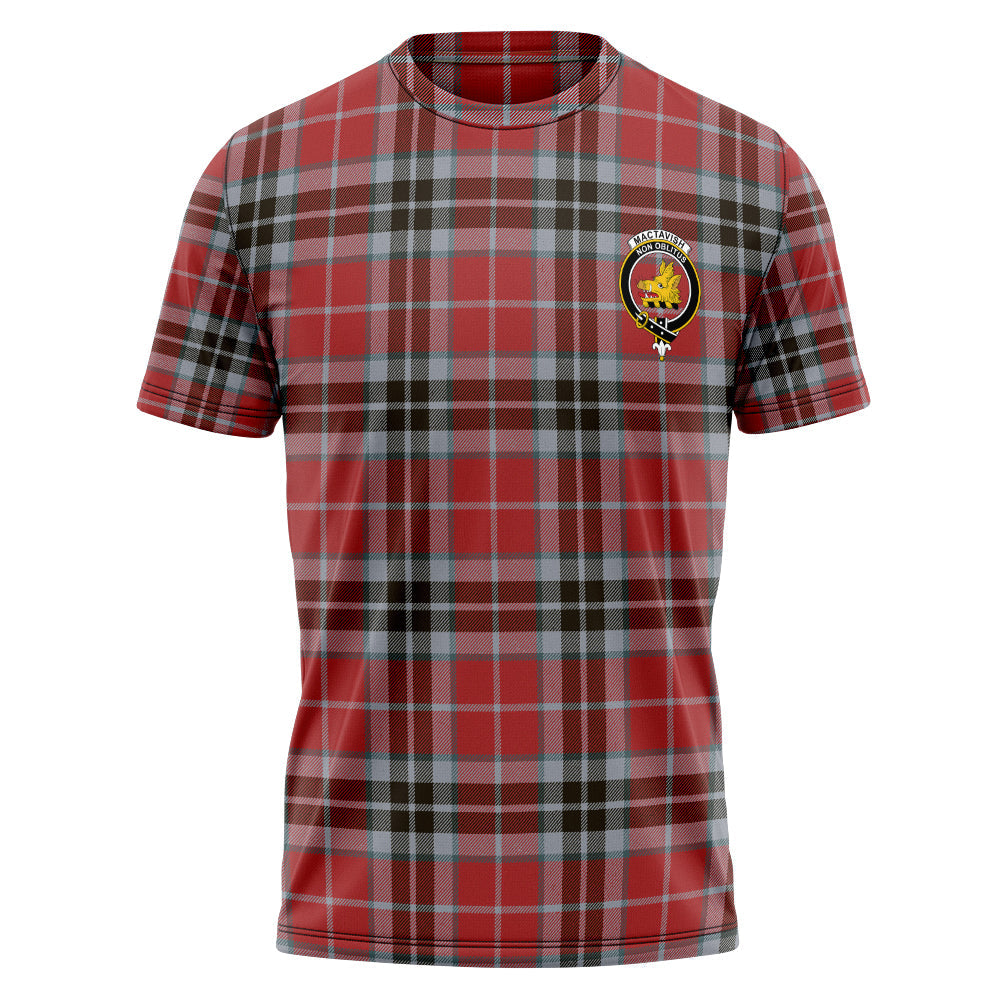 MacTavish Ancient Clan Badge Tartan T-Shirt | Celticprime.com  celticprime