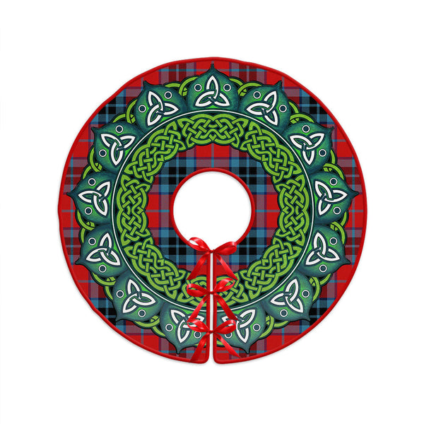 MacTavish Modern Clan Badge Tartan Christmas Tree Skirt Heritage Holiday Decor