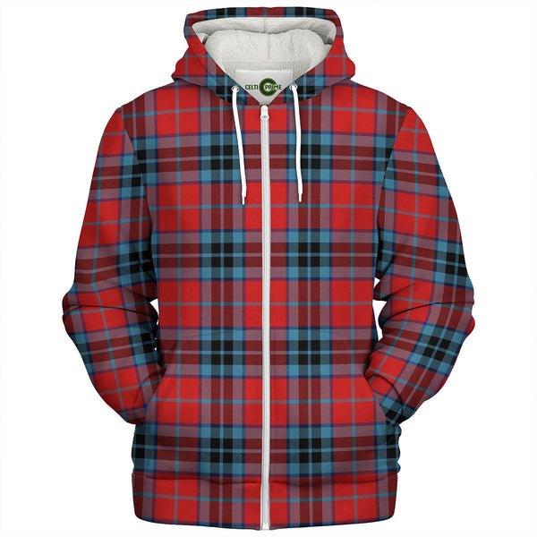 MacTavish (MacThomas Red) Modern Tartan Sherpa Hoodie