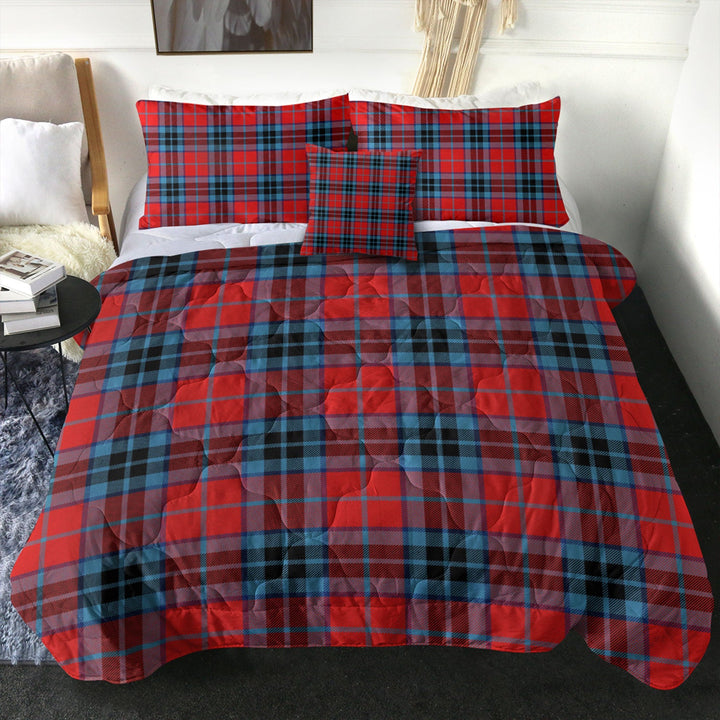 MacTavish (MacThomas Red) Modern Tartan Comforter