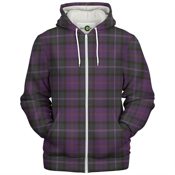 MacThomas (Thompson Thomson) Weathered Tartan Sherpa Hoodie