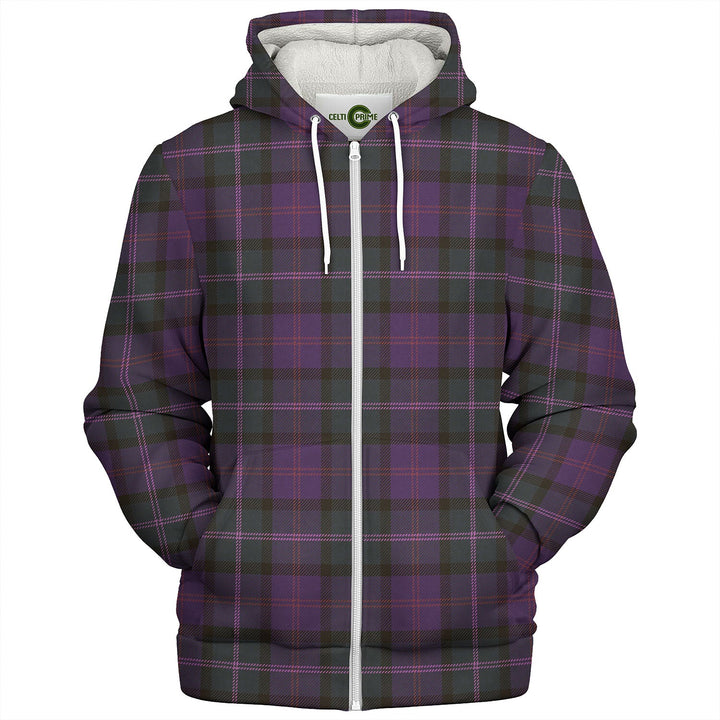 MacThomas (Thompson Thomson) Weathered Tartan Sherpa Hoodie