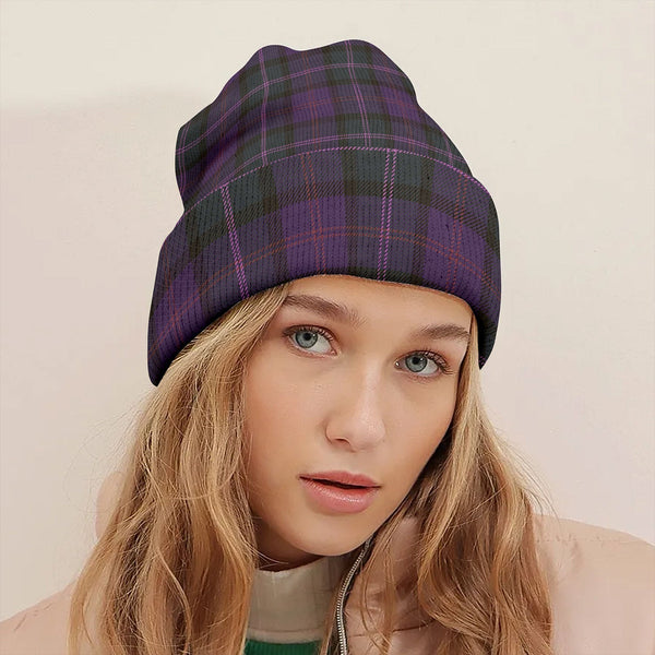 MacThomas (Thompson Thomson) Weathered Tartan Knitted Beanie