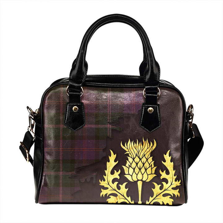 MacThomas (Thompson Thomson) Weathered Tartan Shoulder Handbag Thistle Oldest Style