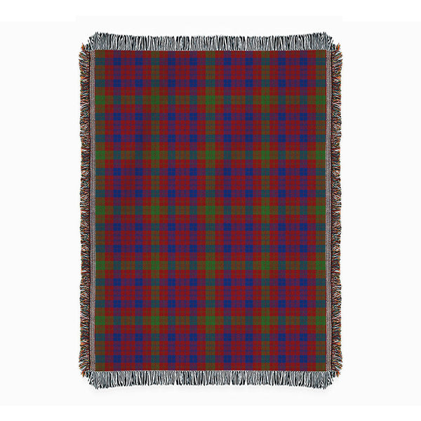 MacTier Modern Clan Badge Tartan Woven Blanket