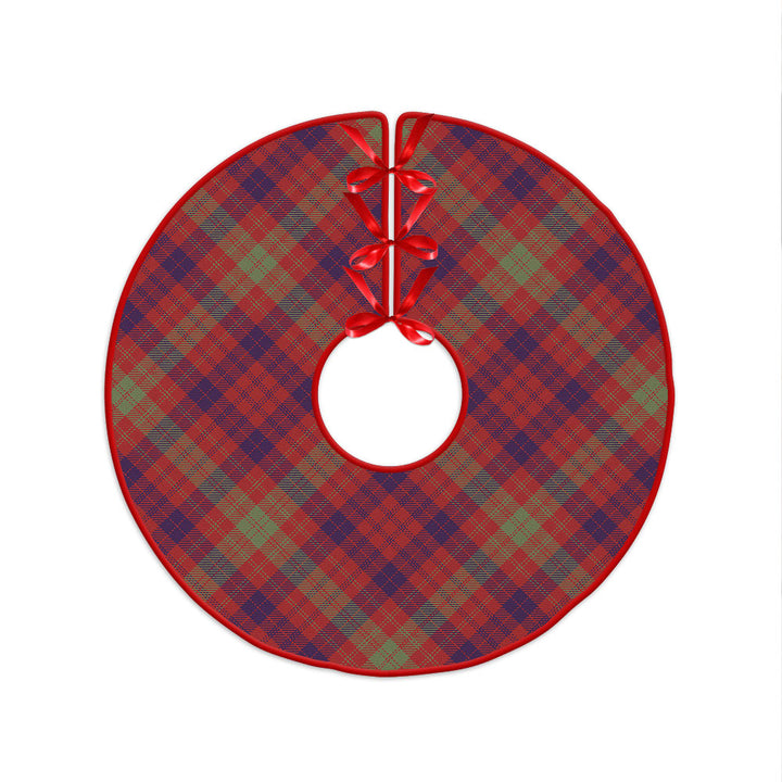 MacTier Weathered Clan Badge Tartan Christmas Tree Skirt