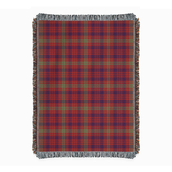MacTier Weathered Clan Badge Tartan Woven Blanket