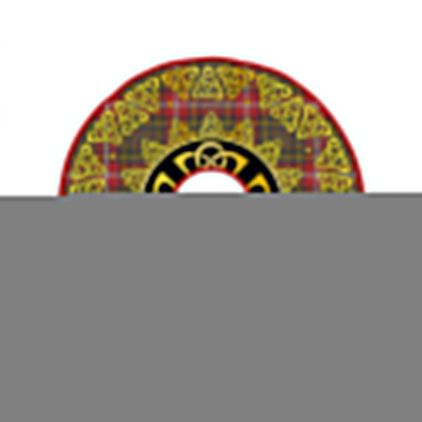 MacWhirter Weathered Clan Badge Tartan Christmas Tree Skirt Golden Celtic Heritage