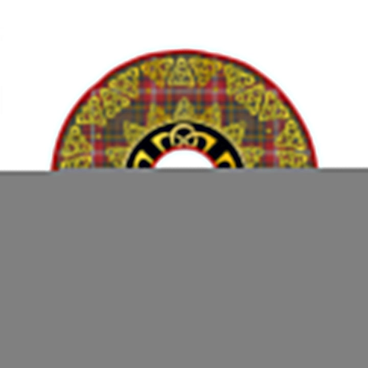 MacWhirter Weathered Clan Badge Tartan Christmas Tree Skirt Golden Celtic Heritage