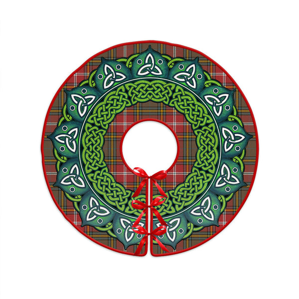 MacWhirter Weathered Clan Badge Tartan Christmas Tree Skirt Heritage Holiday Decor