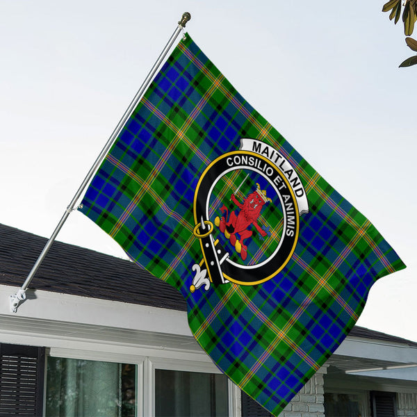 Maitland Clan Badge Tartan House Flag