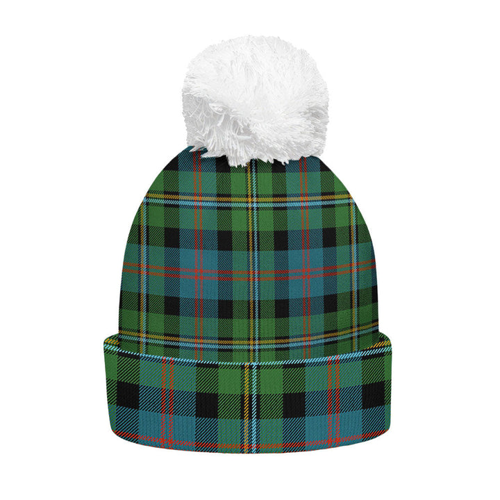 Malcolm Ancient Clan Badge Tartan Bobble Beanie Hat