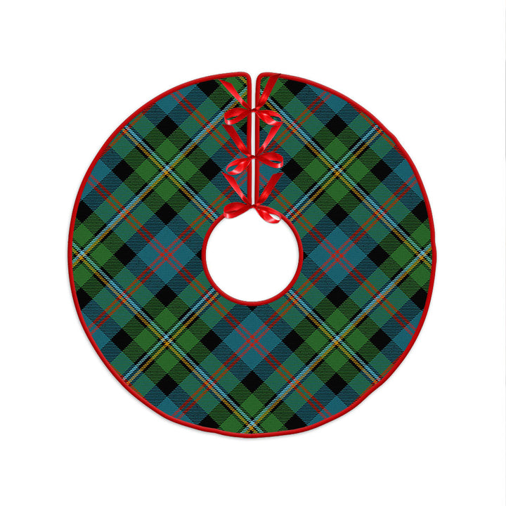 Malcolm Ancient Clan Badge Tartan Christmas Tree Skirt