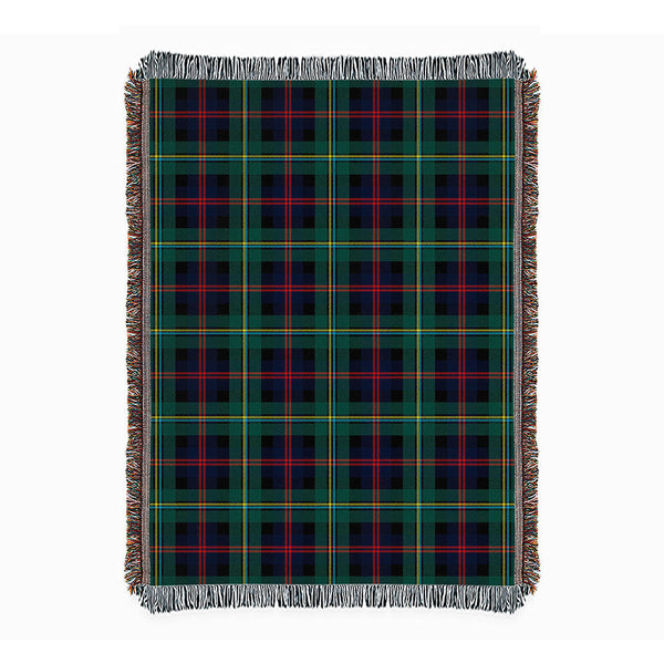 Malcolm Modern Clan Badge Tartan Woven Blanket