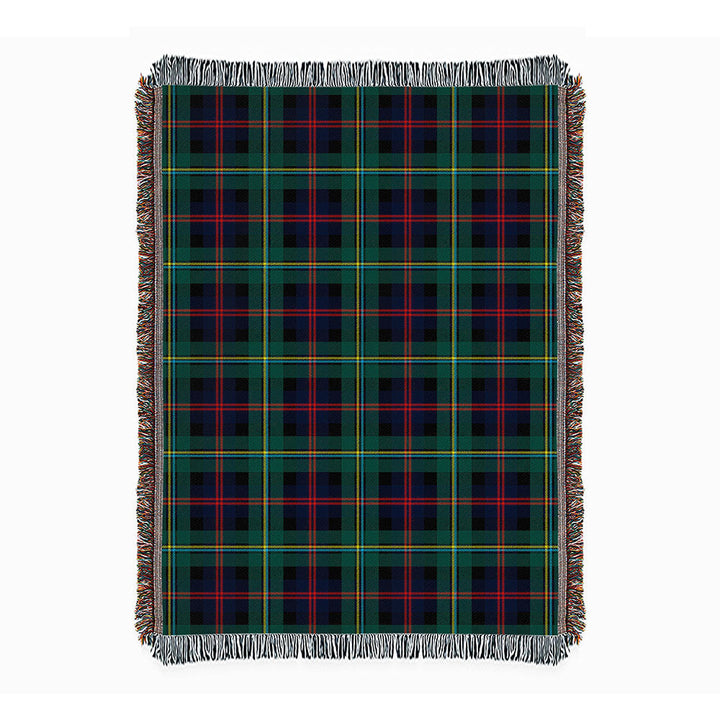 Malcolm Modern Clan Badge Tartan Woven Blanket